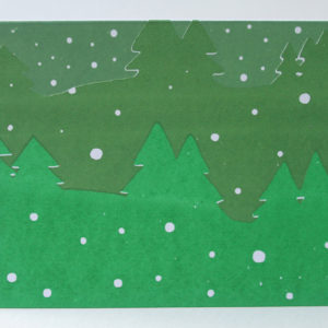 Christmas Snowy Fields Card