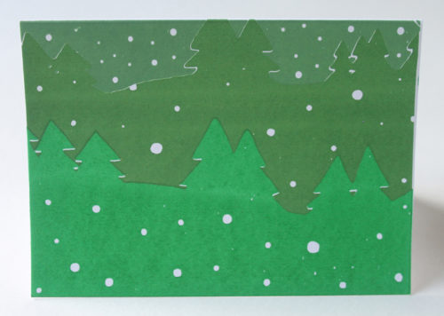 Christmas Snowy Fields Card